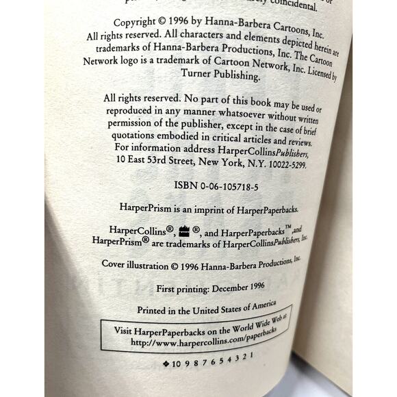 Jonny Quest Peril In the Peaks Paperback Book 1996 First Edition Brad Quentin - Picture 2 of 4